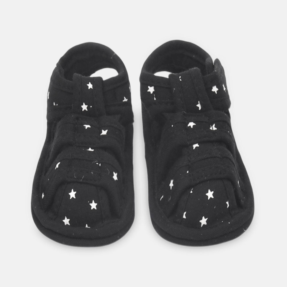 BOY PRE WALKER SANDAL WHITE STAR PRINT