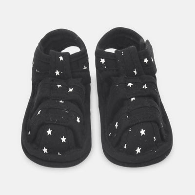 BOY PRE WALKER SANDAL WHITE STAR PRINT