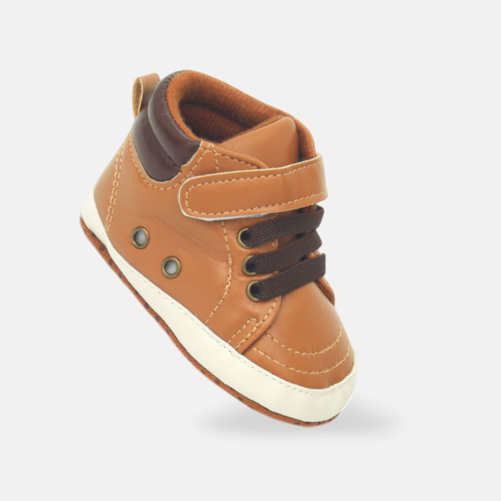 BOY PRE WALKER SANDAL TAN LEATHERS