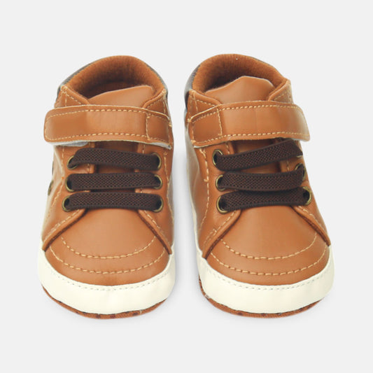 BOY PRE WALKER SANDAL TAN LEATHERS