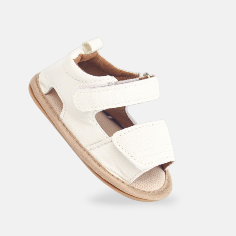 BOY PRE WALKER SANDAL WHITE TEXTURED