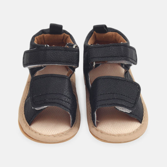 BOY PRE WALKER SANDAL BLACK TEXTURED