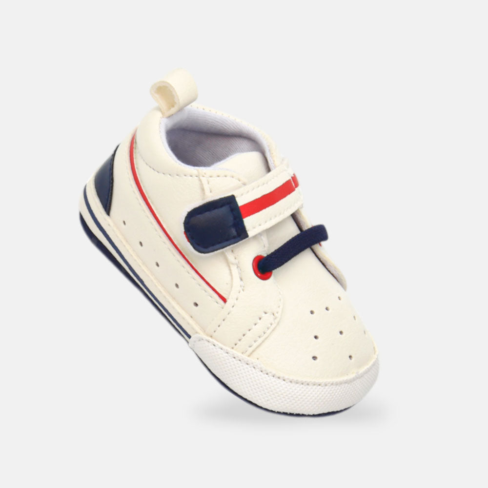 BOY PRE WALKER SHOES WHITE SPORTY