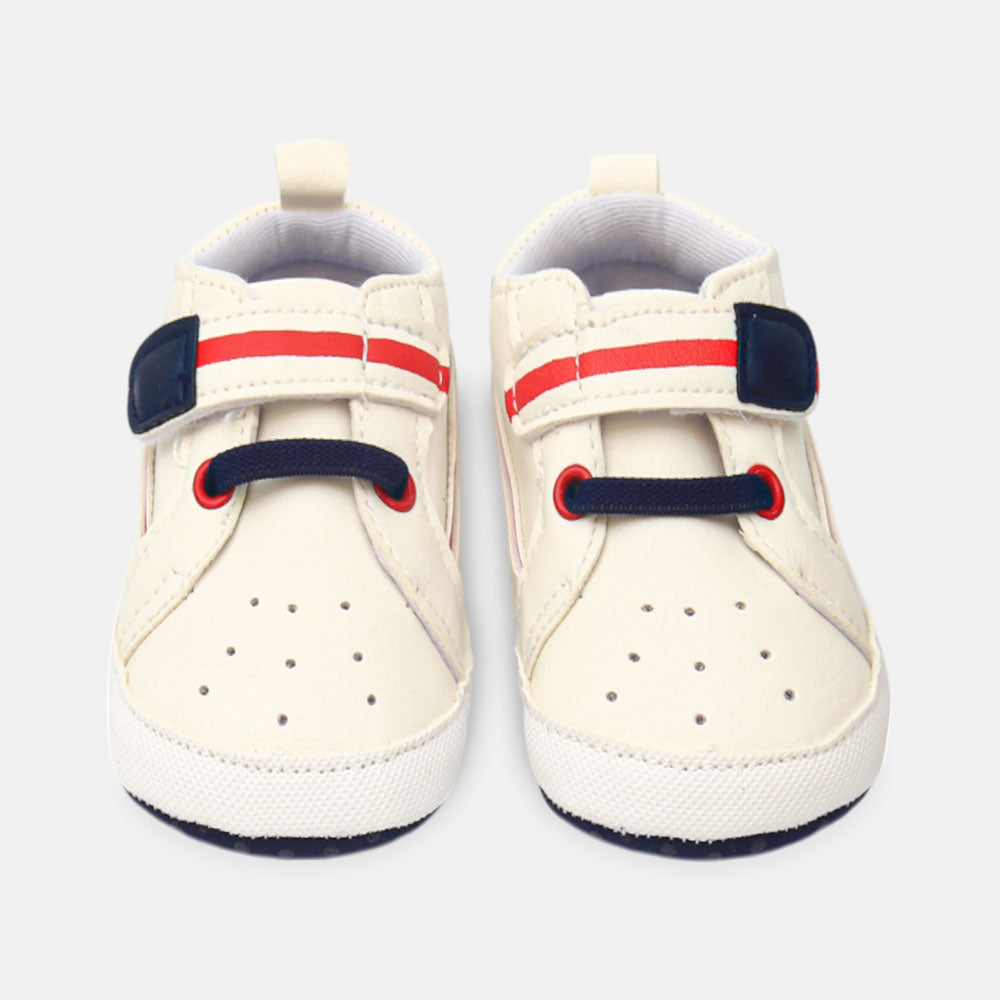 BOY PRE WALKER SHOES WHITE SPORTY