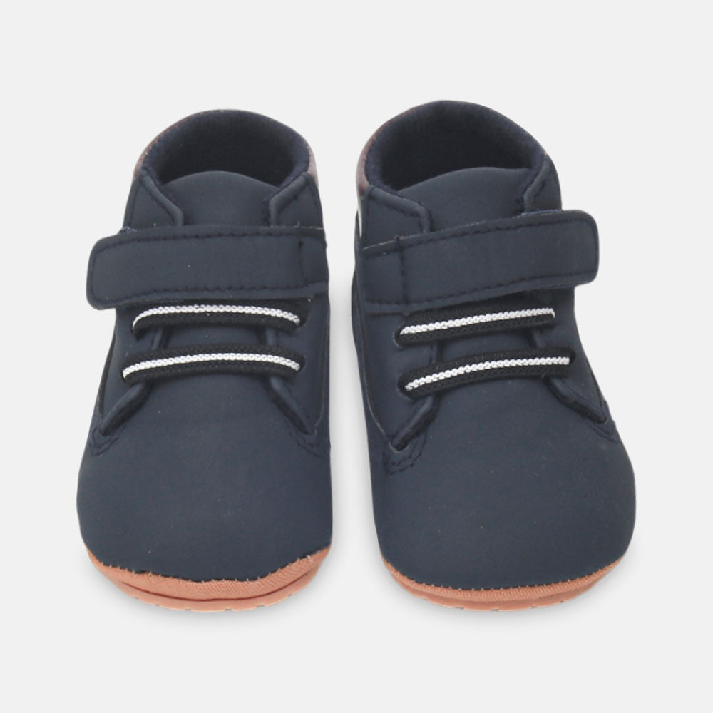 BOY PRE WALKER SHOES NAVY SUEDES