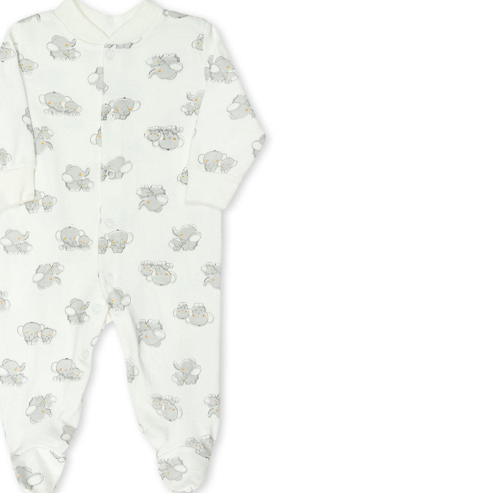 ROMPER BOYS PK-3 GREY STARS & ELEPHANT