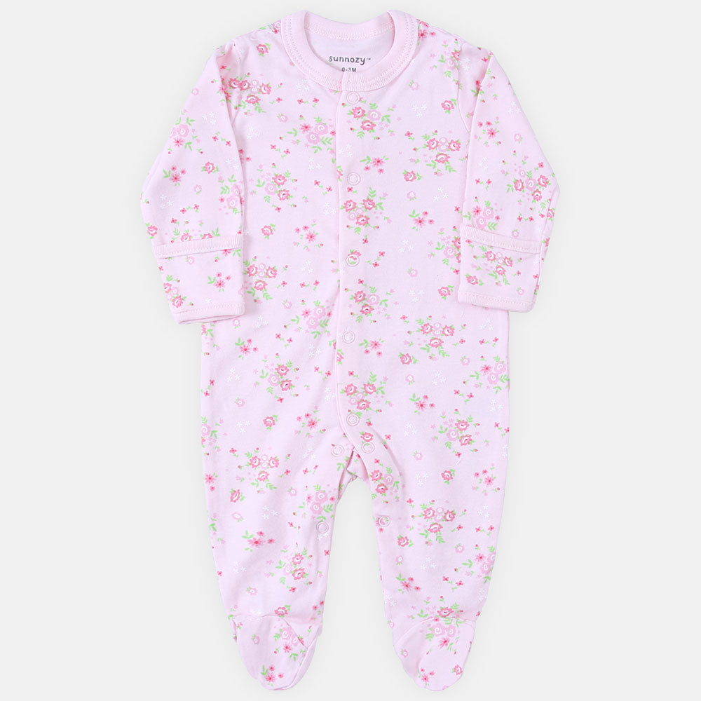 ROMPER GIRLS PK-3 PINK WILD FLORAL