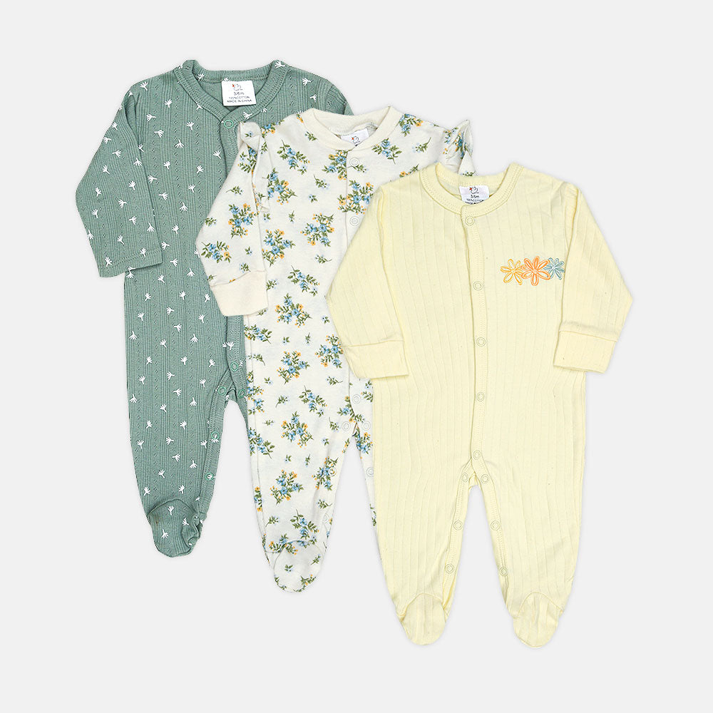 ROMPER GIRLS PK-3 FLORAL PRINT