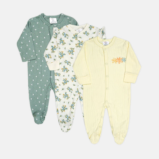 ROMPER GIRLS PK-3 FLORAL PRINT