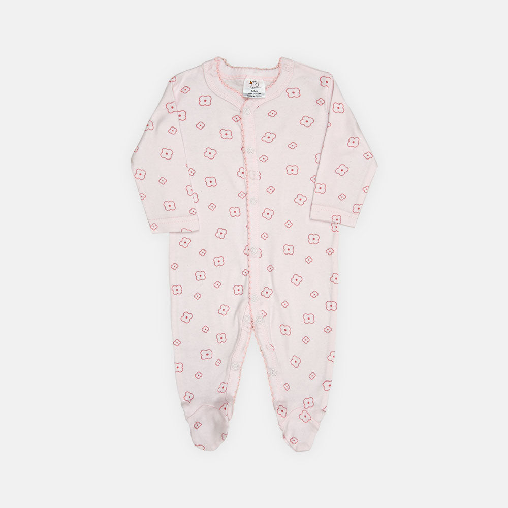 ROMPER GIRLS PK-3 LUXE COTTON PINK & LAVENDER