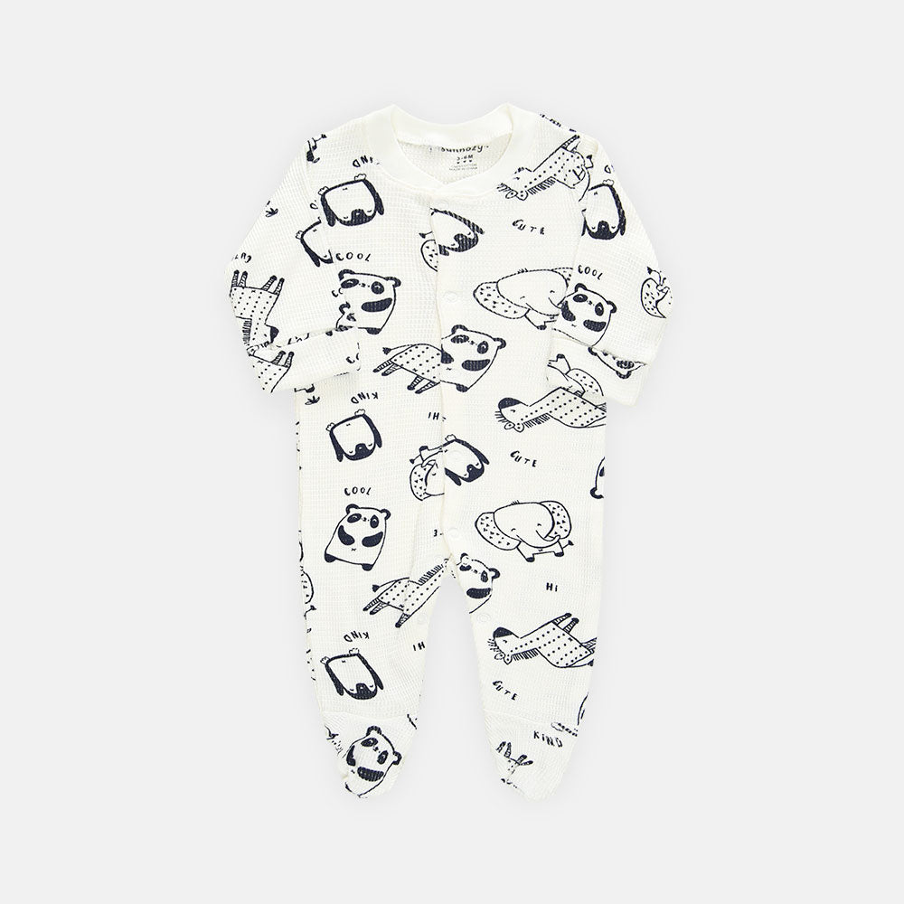 ROMPER BOYS PK-3 GREY & ANIMAL