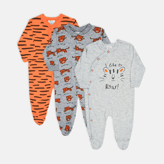 ROMPER BOYS PK-3 TIGER PRINT