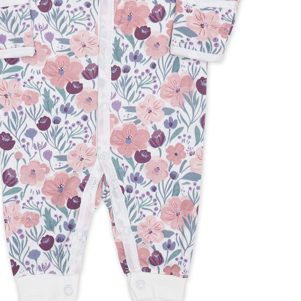 ROMPER GIRL PK-3 MULTICOLOR BUTTERFLIES & FLORAL