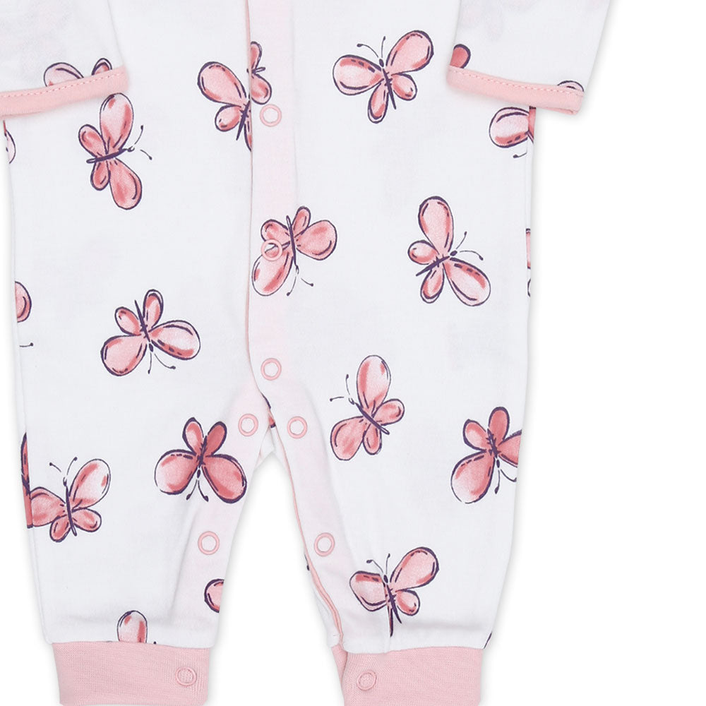 ROMPER GIRL PK-3 MULTICOLOR BUTTERFLIES & FLORAL