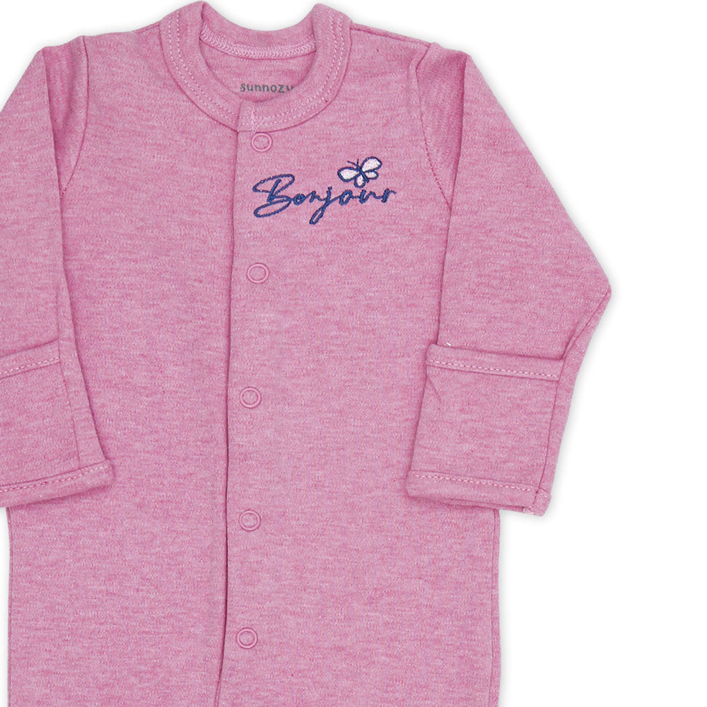 ROMPER GIRL PK-3 MULTICOLOR BUTTERFLIES & FLORAL