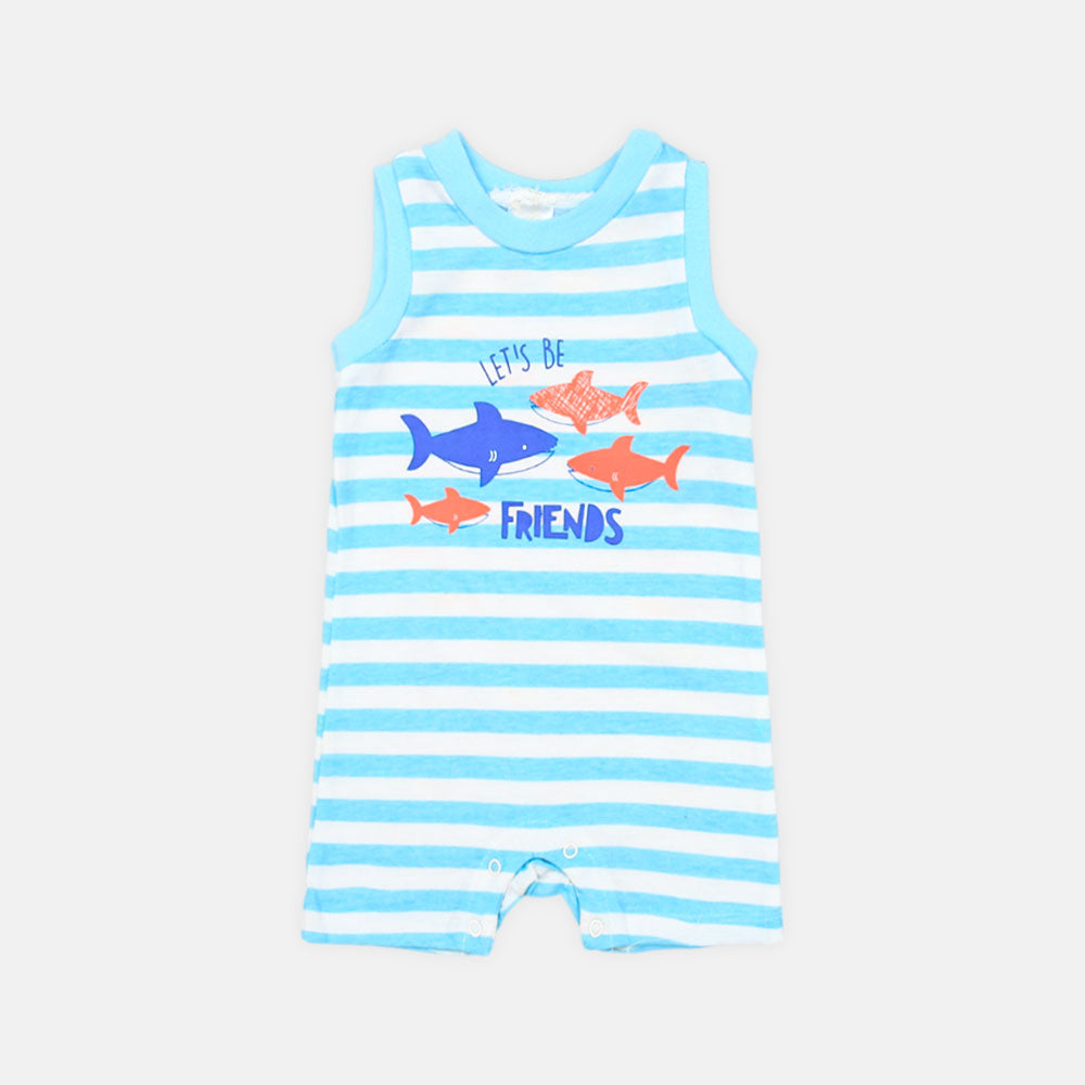 BOY ROMPER PK-2 SHARK BUDDIES