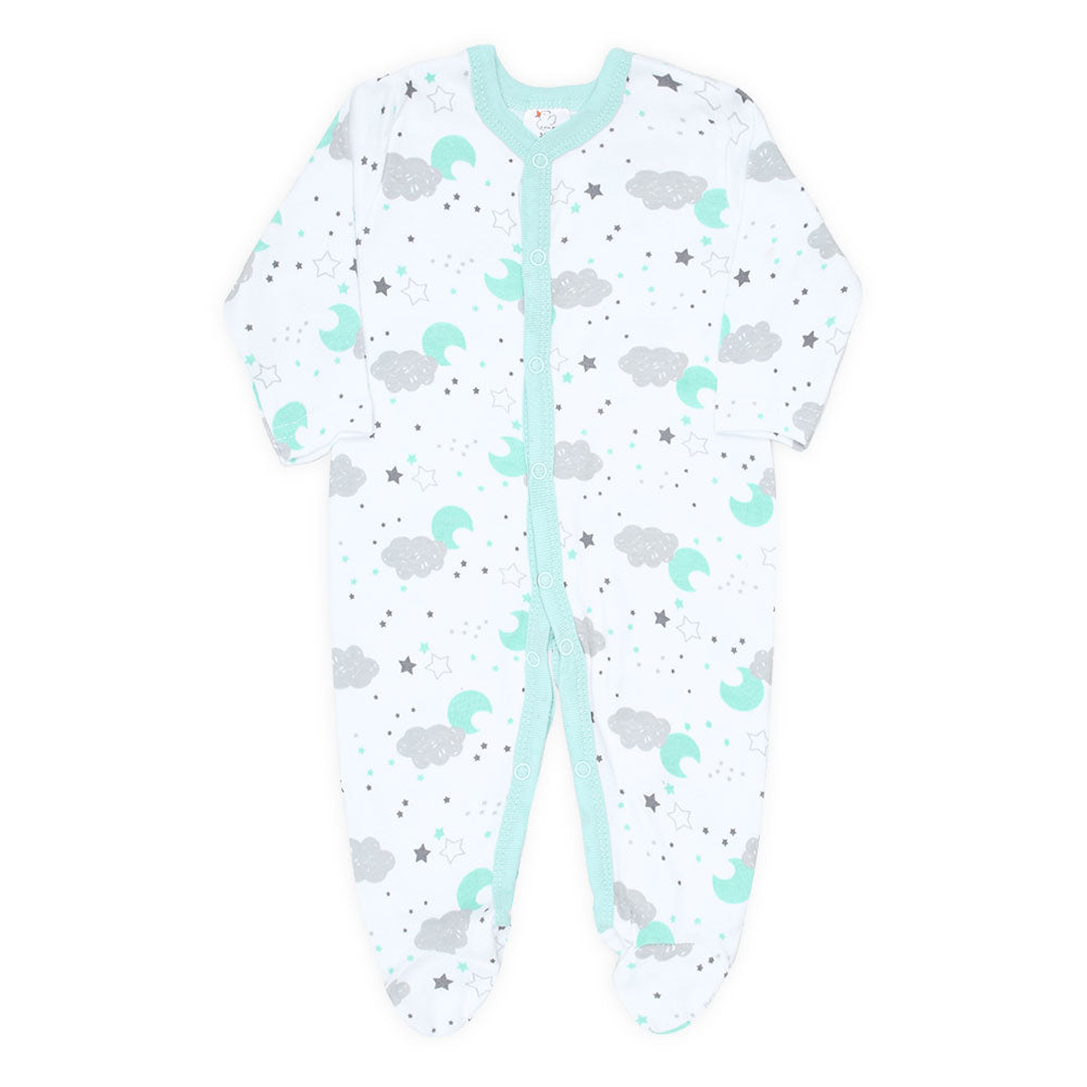 ROMPER BOYS PK-3 SEA GREEN STAR