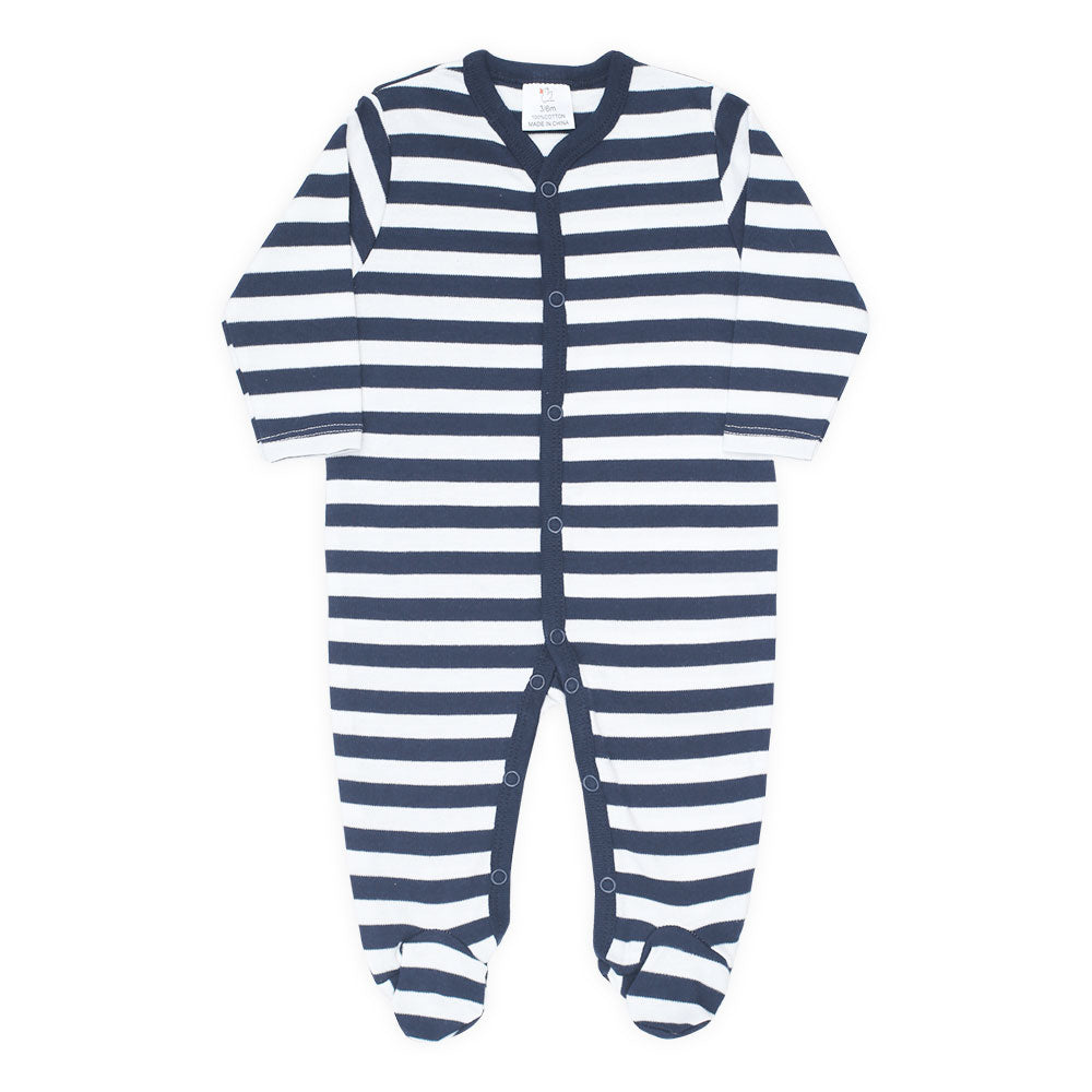 ROMPER BOYS PK-3 NAVY BLUE HAPPY CUTIE