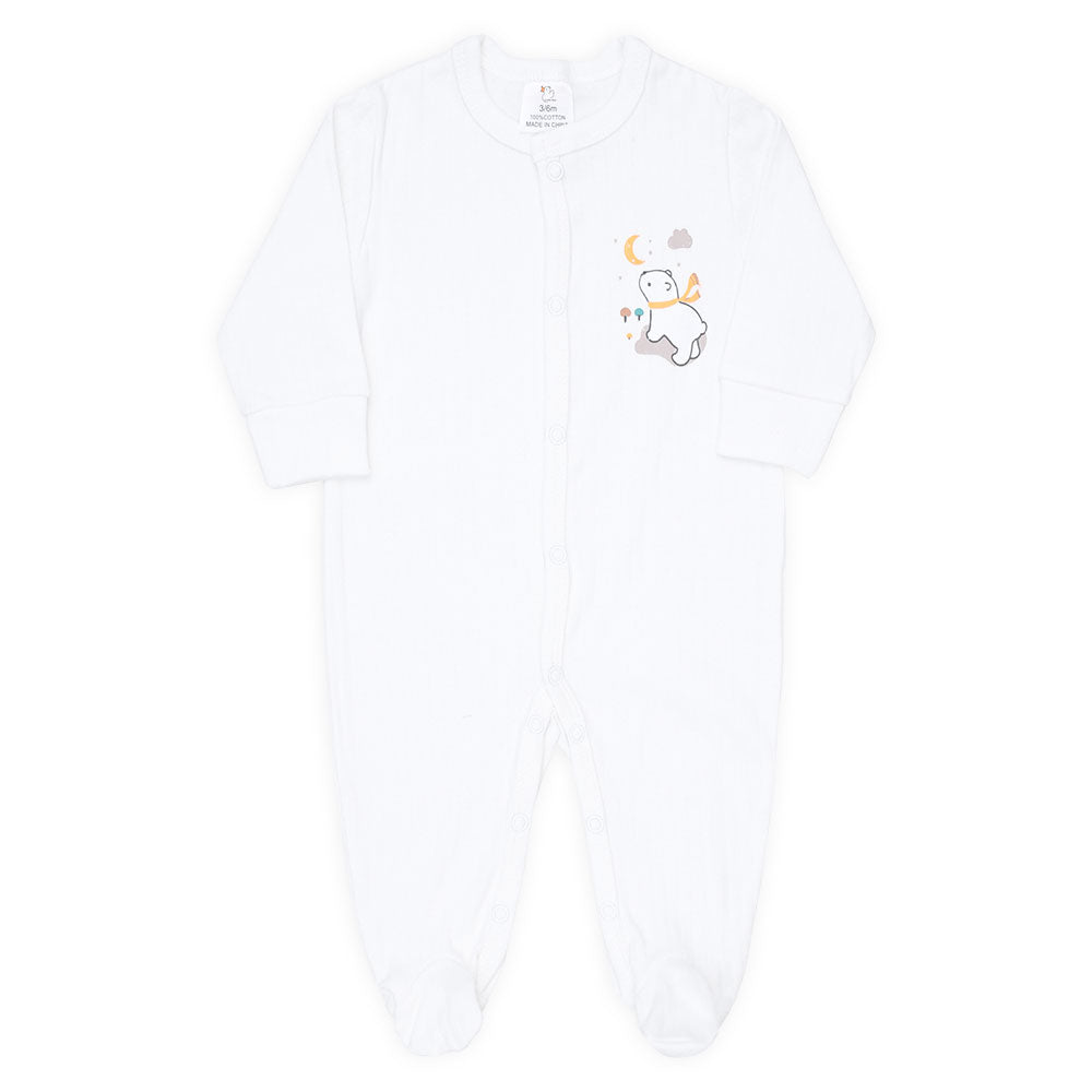 ROMPER BOYS PK-3 BROWN STRIPED BEAR