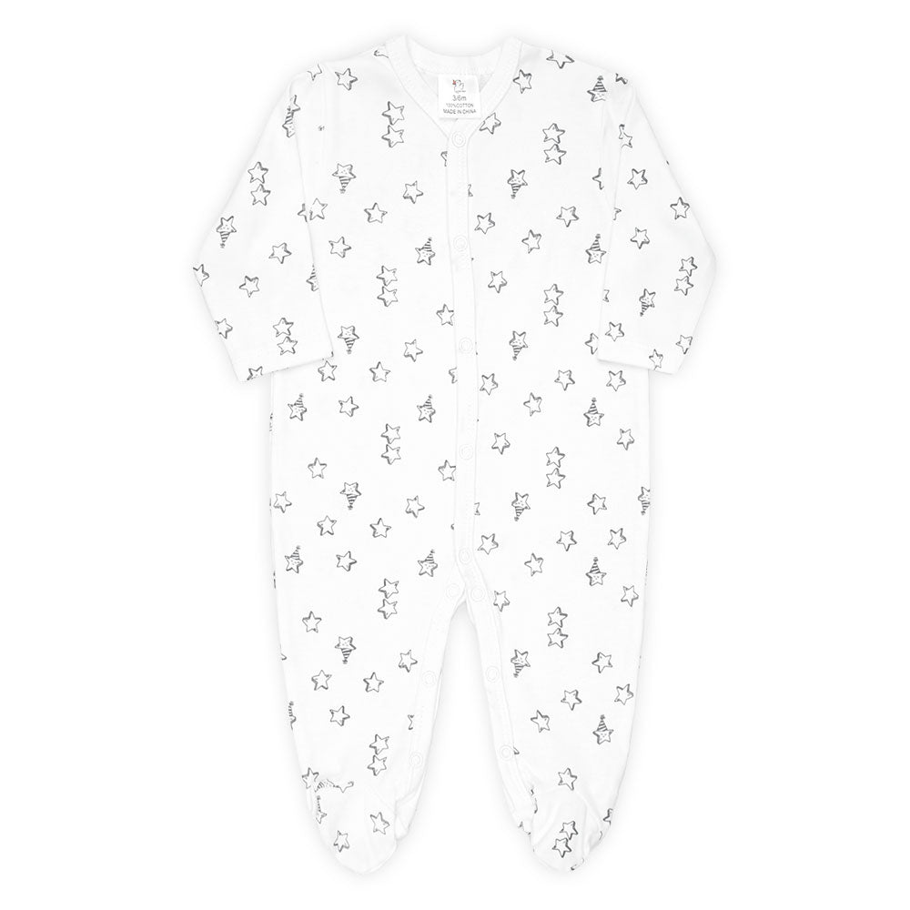ROMPER BOYS PK-3 GREY MILK & COOKIES