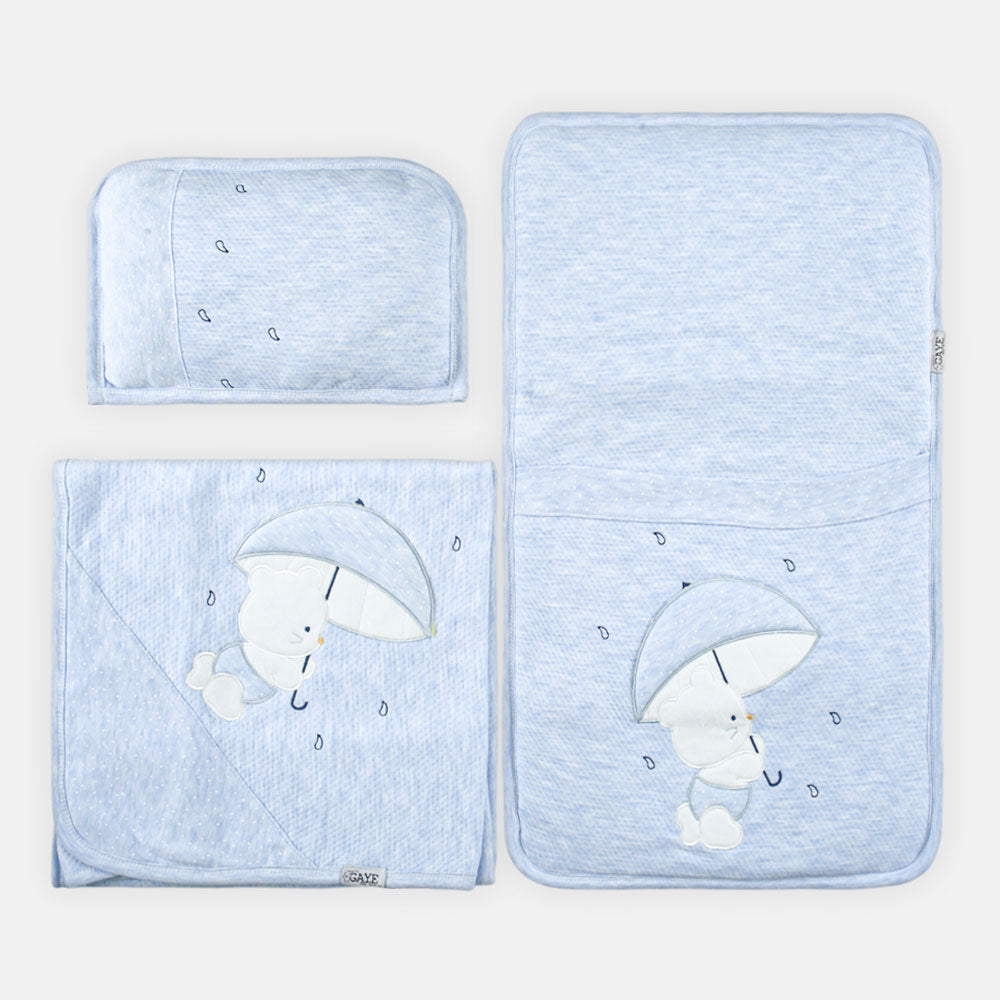 SLEEPING SET BLUE BEAR