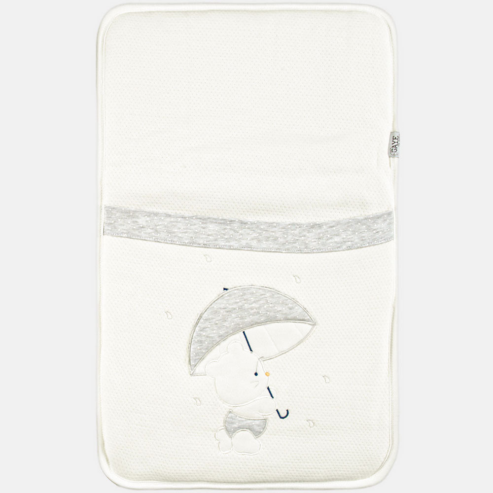 SLEEPING SET WHITE AND GREY BEAR