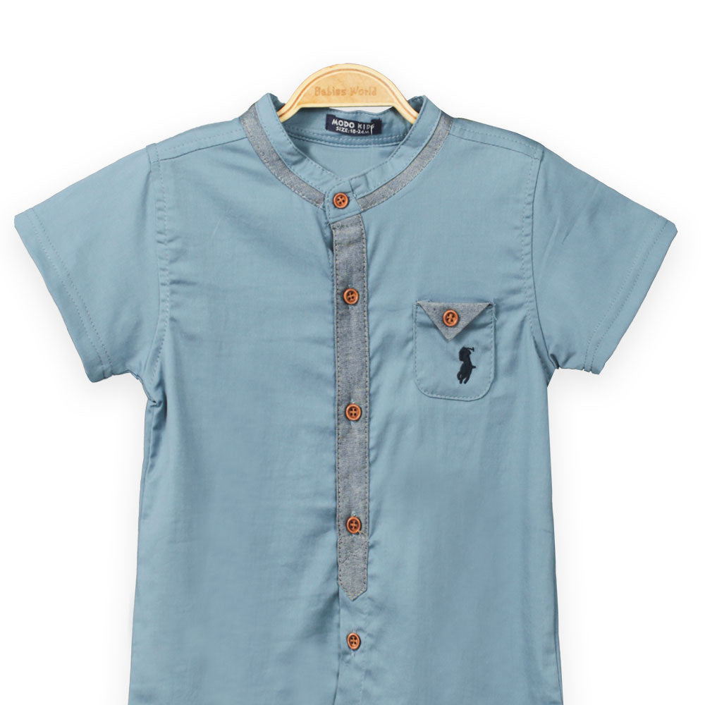 BOY SHIRT BLUE POLO