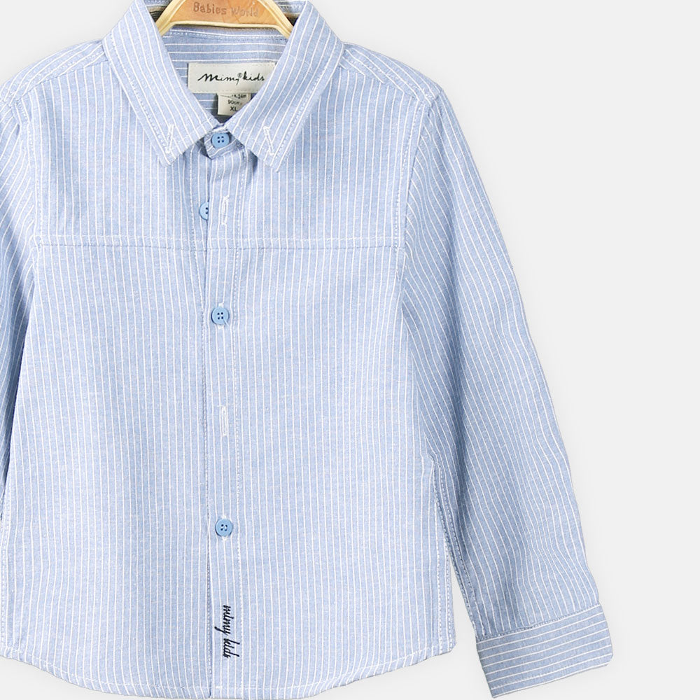 BOY SHIRT SKY BLUE STRIPED
