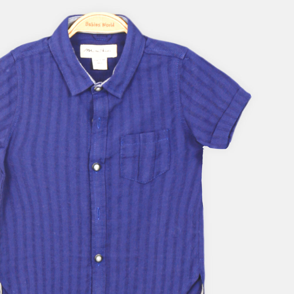 BOY SHIRT BLACK BUTTON-DOWN