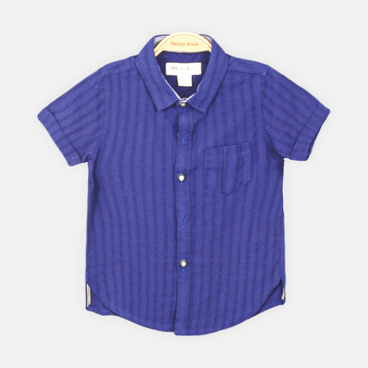 BOY SHIRT BLACK BUTTON-DOWN