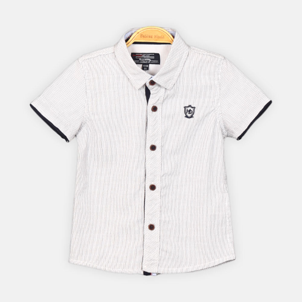 BOY SHIRT WHITE STRIPED