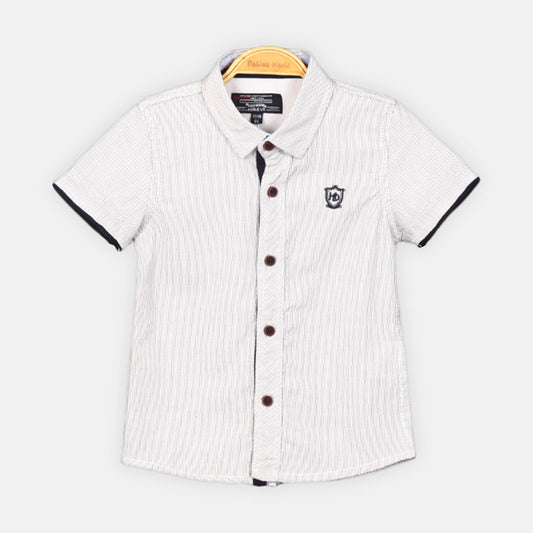 BOY SHIRT WHITE STRIPED