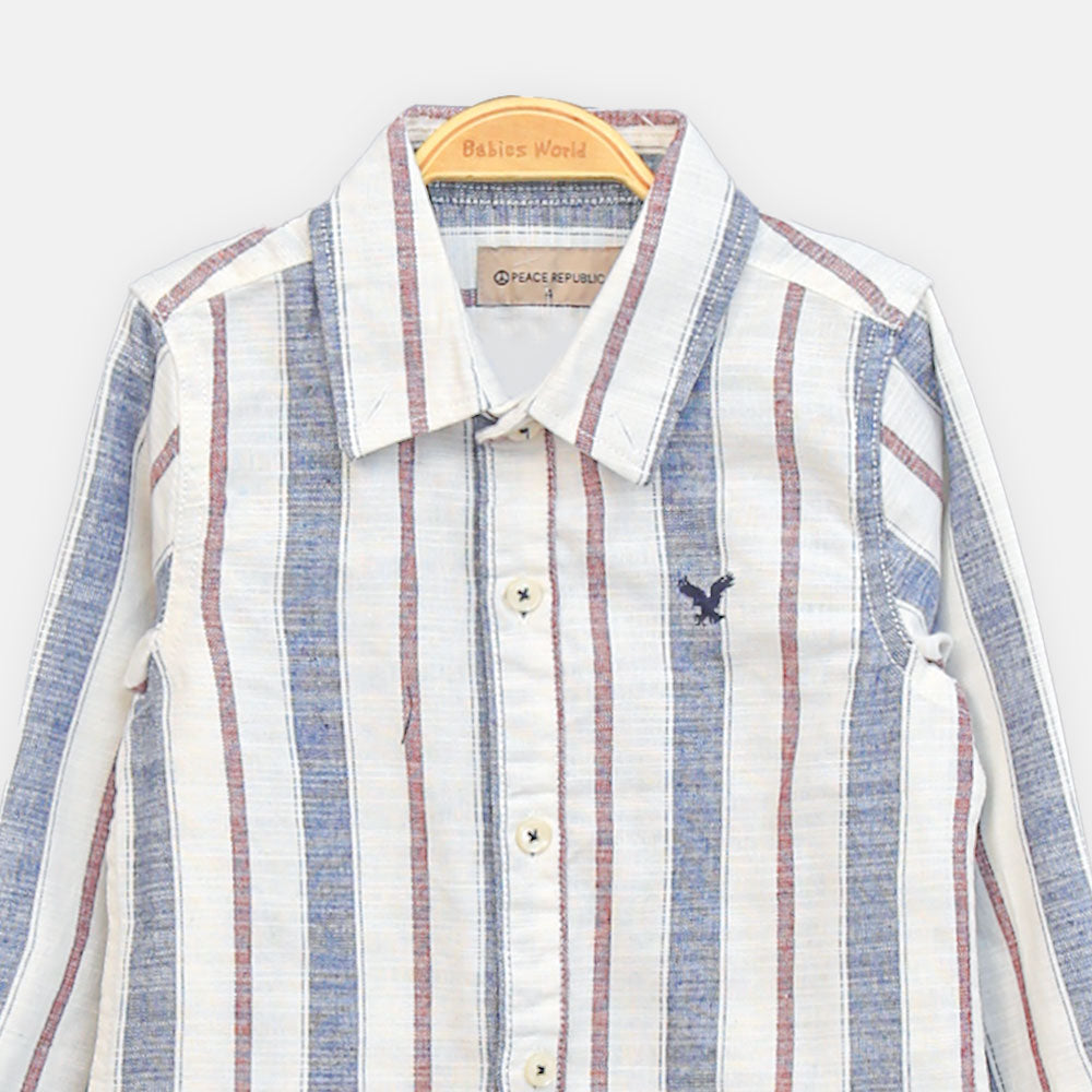 BOY SHIRT LIGHT BLUE CHECKERED