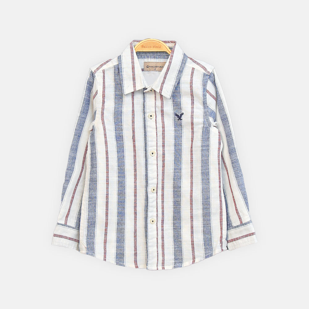 BOY SHIRT LIGHT BLUE CHECKERED