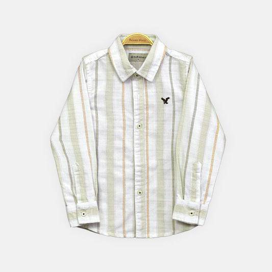 BOY SHIRT LIGHT GREEN CHECKERED