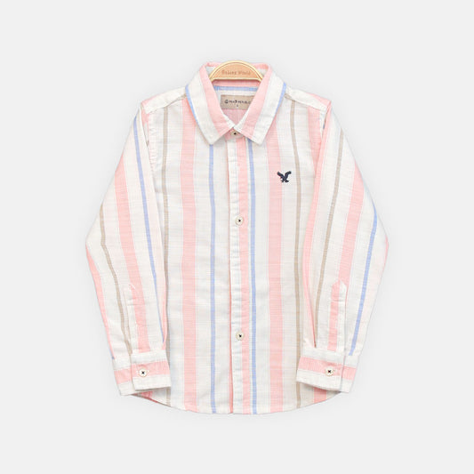 BOY SHIRT LIGHT PINK CHECKERED