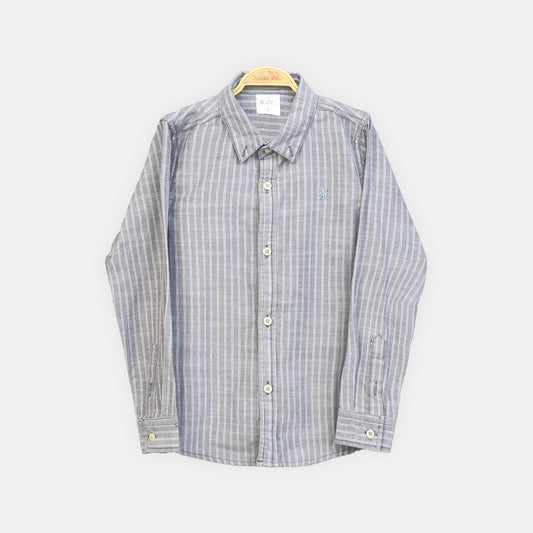 BOY SHIRT BLUE & WHITE STRIPED