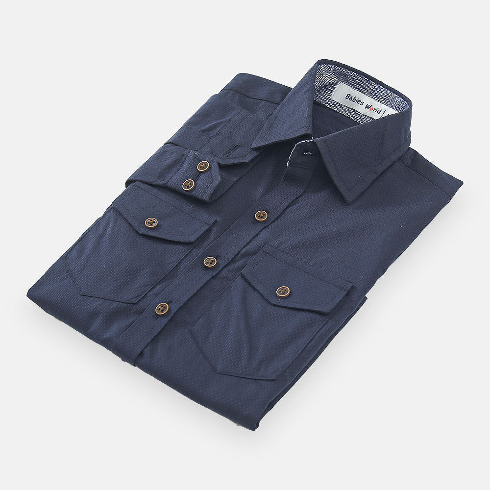 BOY SHIRT DARK BLUE