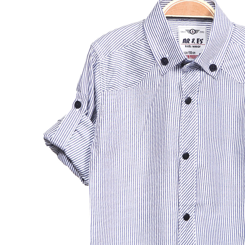 BOY SHIRT BLUE STRIPED