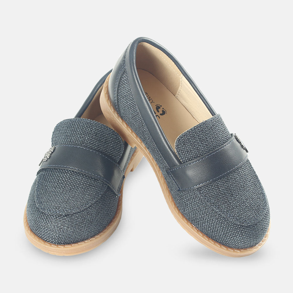 BOY SHOES NAVY KNITTED