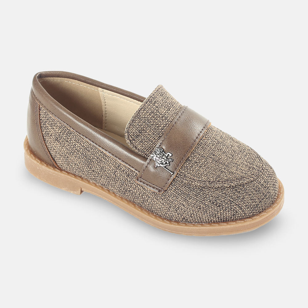 BOY SHOES BROWN KNITTED