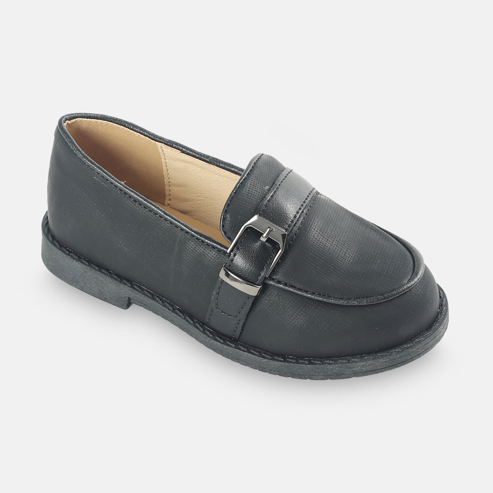 BOY SHOES BLACK MATTE