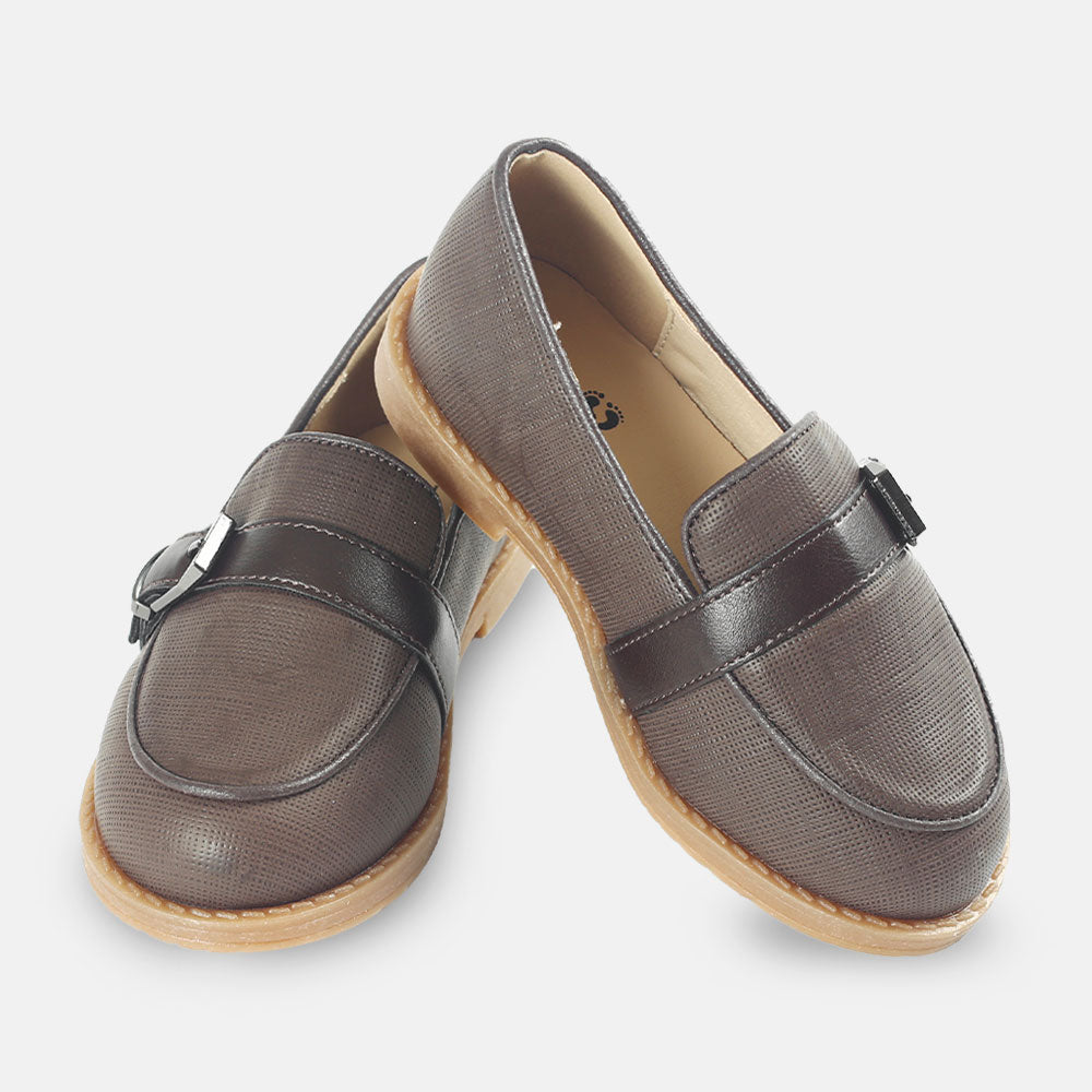 BOY SHOES BROWN MATTE