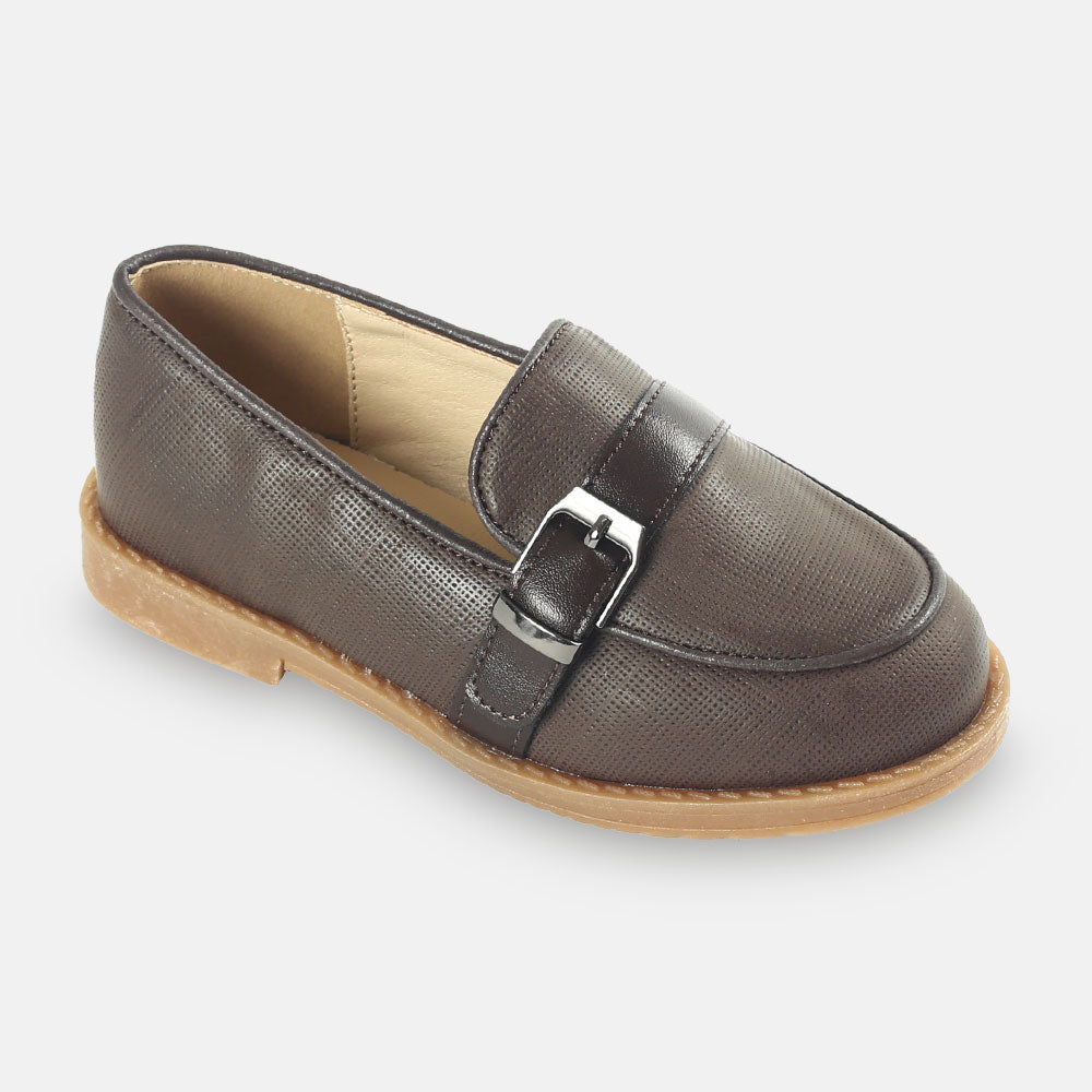 BOY SHOES BROWN MATTE