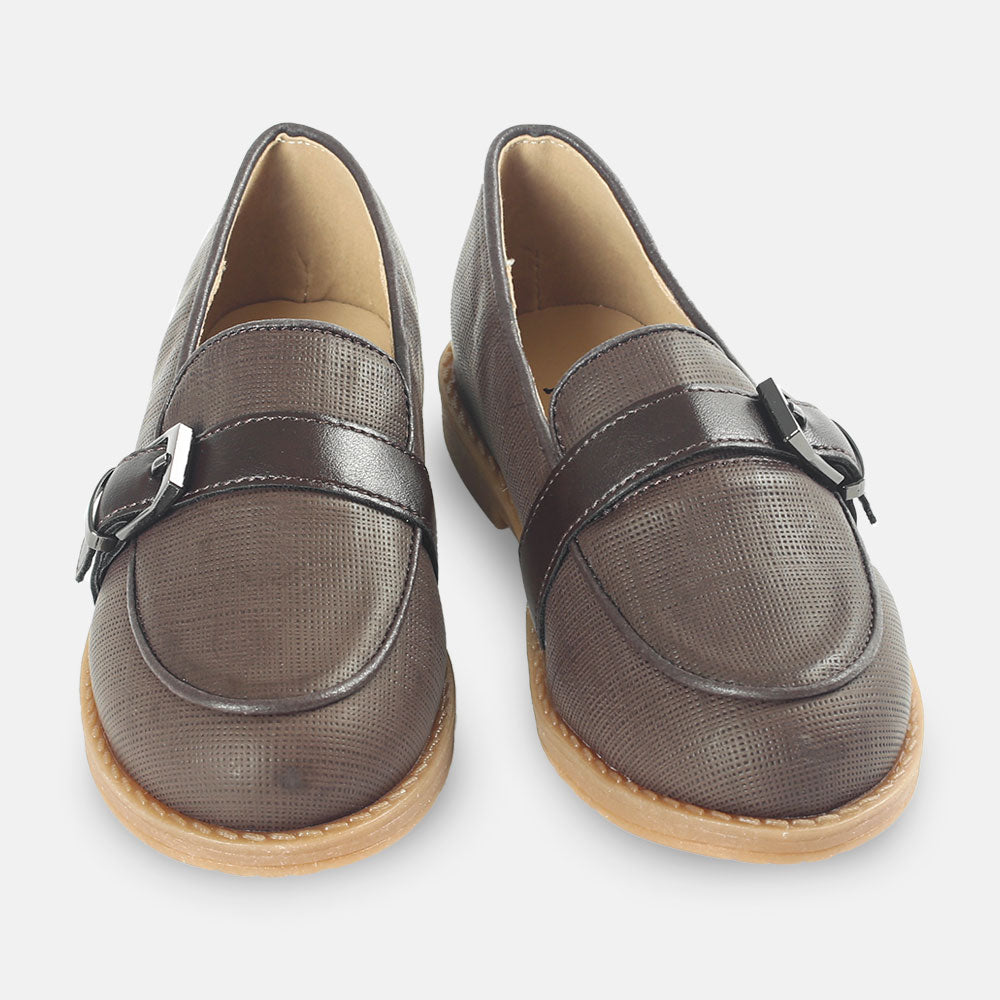 BOY SHOES BROWN MATTE