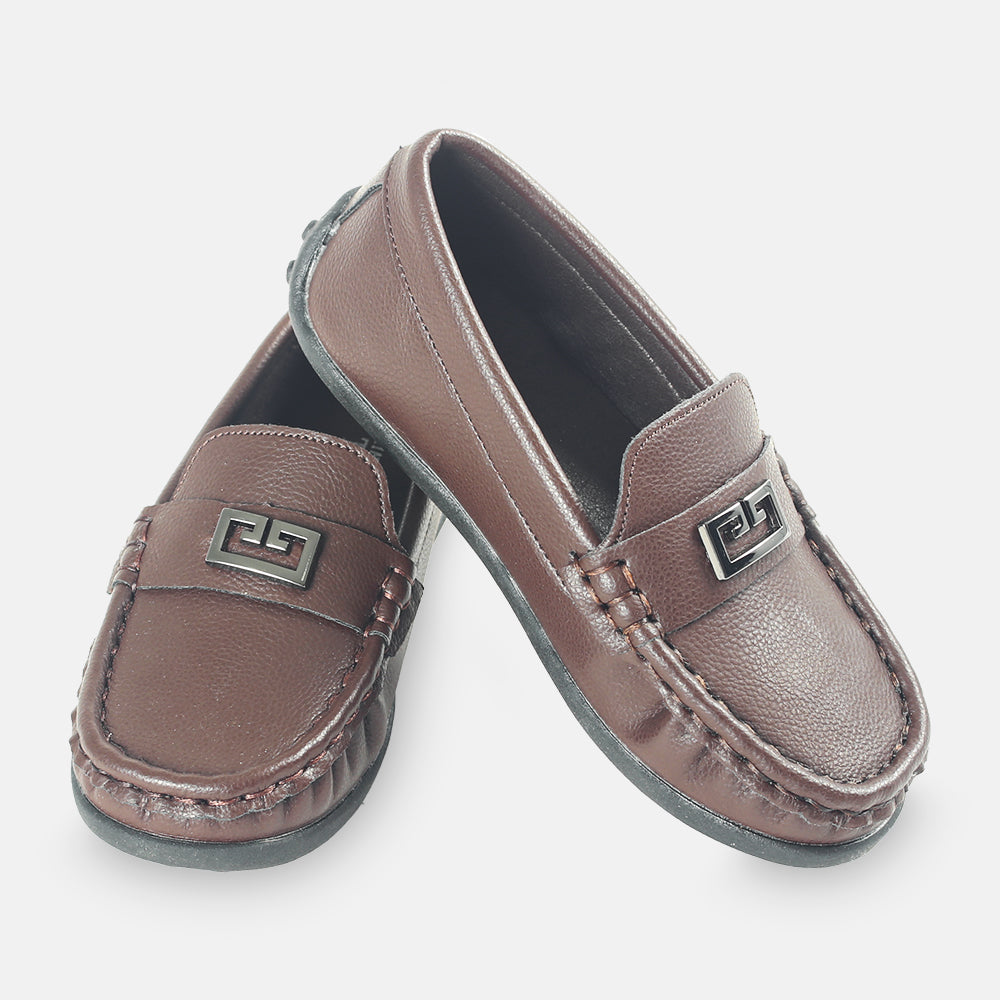 BOY SHOES BROWN BASIC