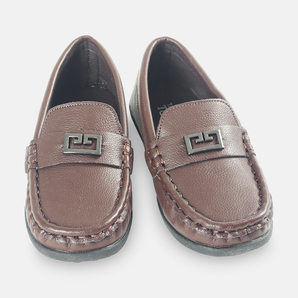 BOY SHOES BROWN BASIC