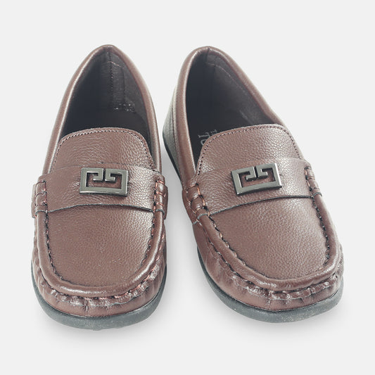 BOY SHOES BROWN BASIC