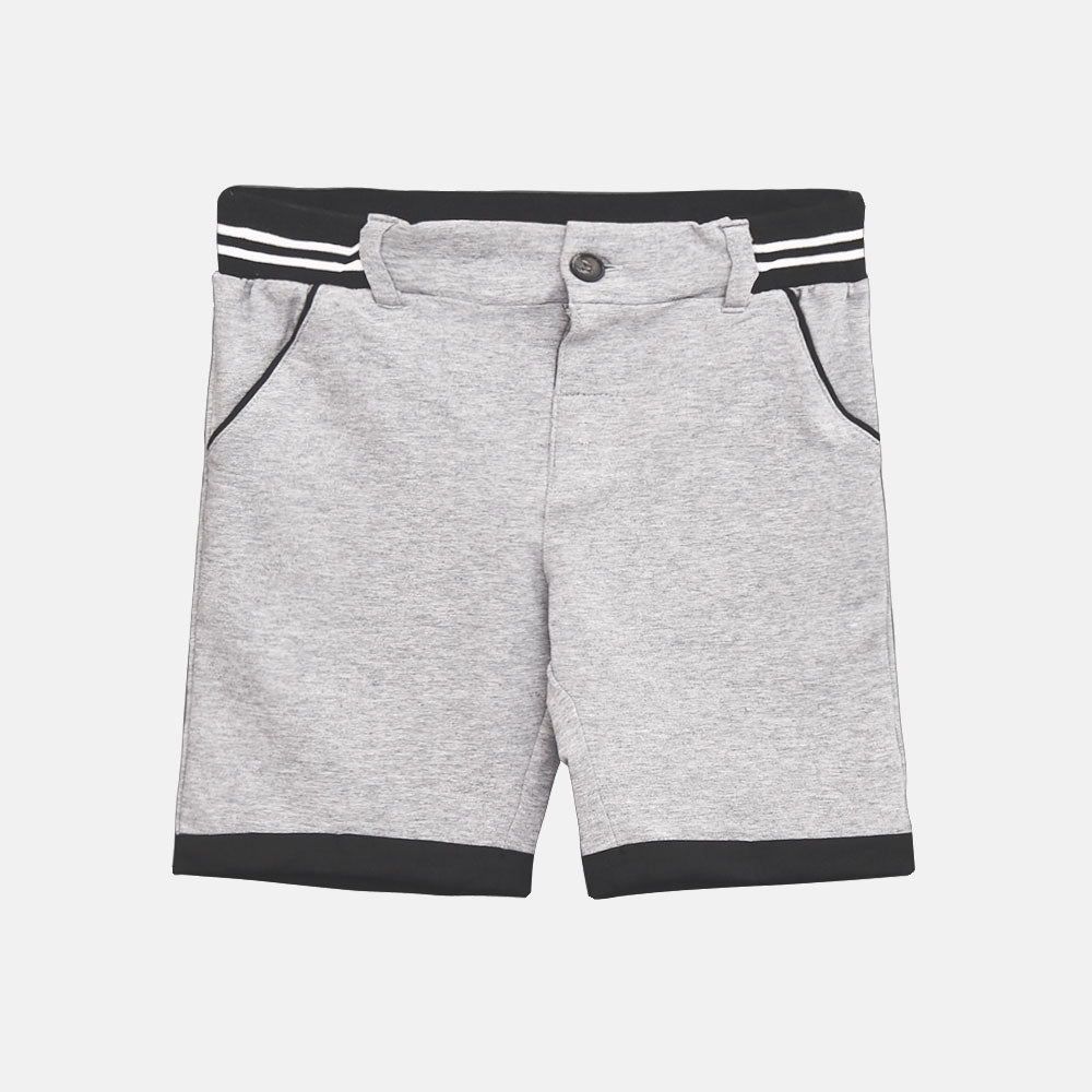 BOY SHORTS STRIPED KNIT GREY