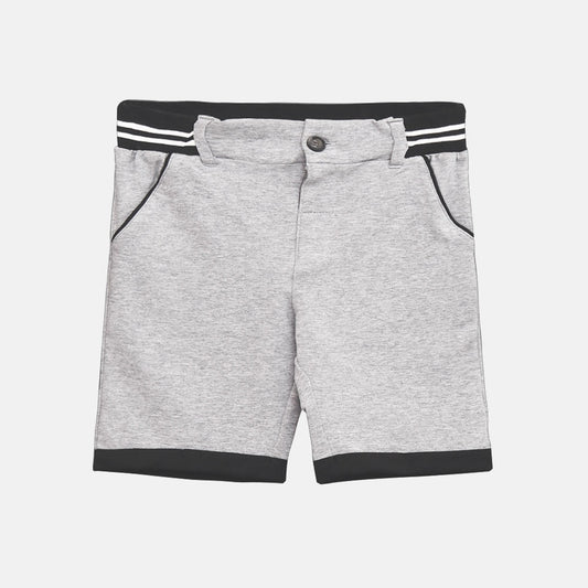 BOY SHORTS STRIPED KNIT GREY